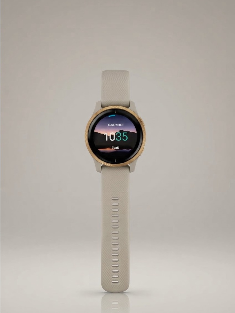 Garmin Venu 2 GPS Smartwatch (Gold Bezel / Ivory Band) - Fully Functional